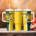 Custom Australia Cricket Tumbler With Handle Go Champions Aussie