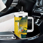 Custom Australia Cricket Tumbler With Handle Go Champions Aussie