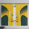 Custom Australia Cricket Window Curtain Go Champions Aussie