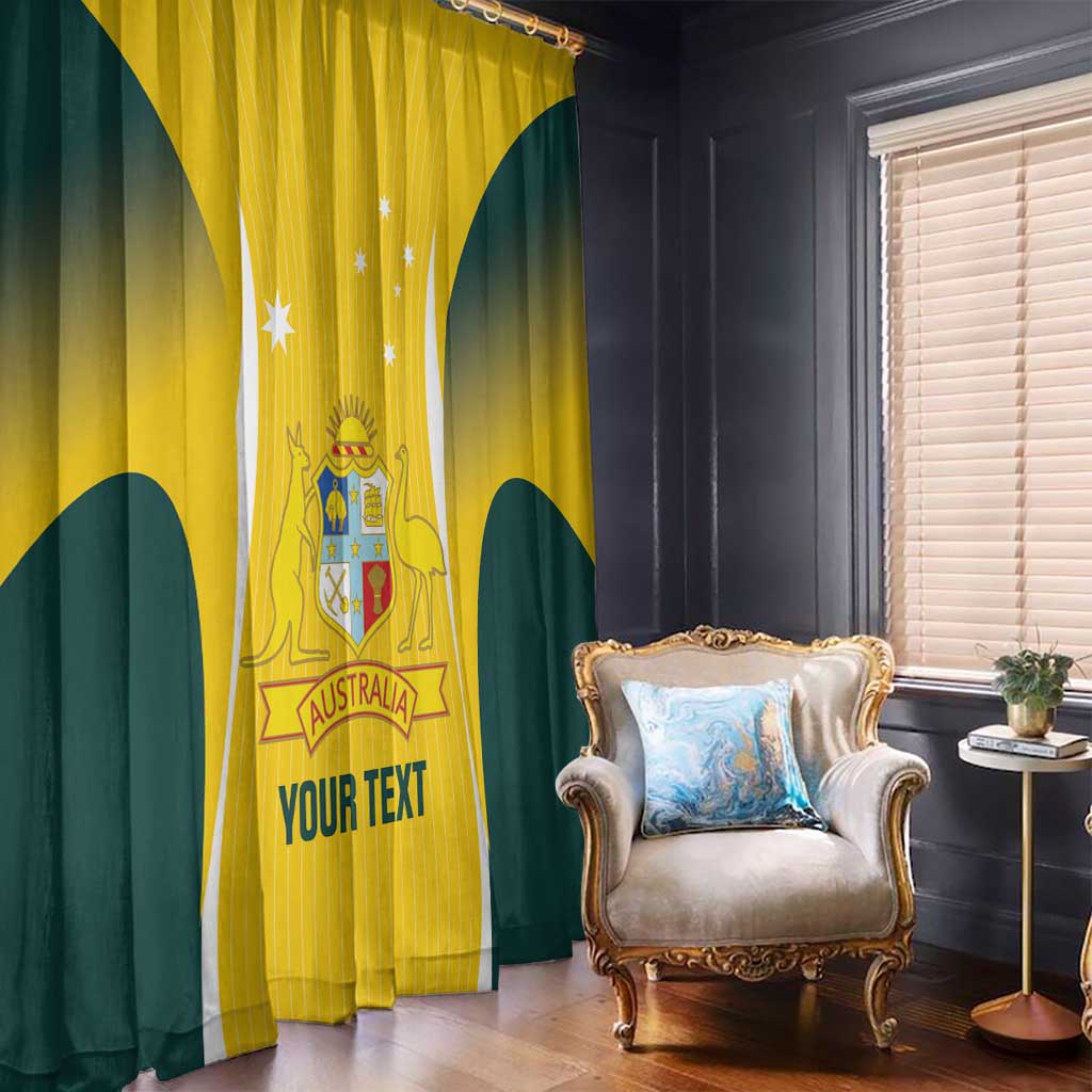 Custom Australia Cricket Window Curtain Go Champions Aussie