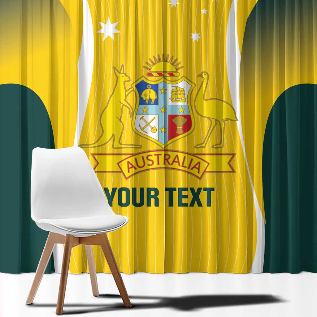 Custom Australia Cricket Window Curtain Go Champions Aussie