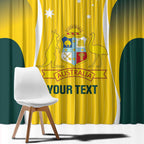 Custom Australia Cricket Window Curtain Go Champions Aussie