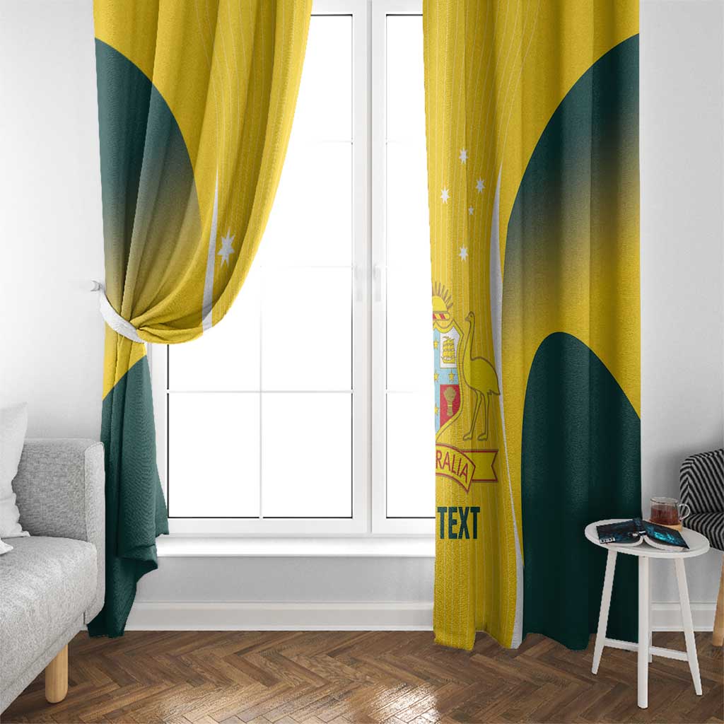 Custom Australia Cricket Window Curtain Go Champions Aussie