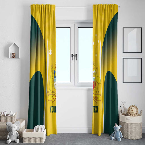 Custom Australia Cricket Window Curtain Go Champions Aussie
