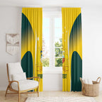 Custom Australia Cricket Window Curtain Go Champions Aussie