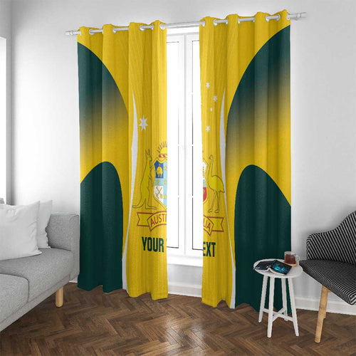 Custom Australia Cricket Window Curtain Go Champions Aussie