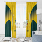 Custom Australia Cricket Window Curtain Go Champions Aussie