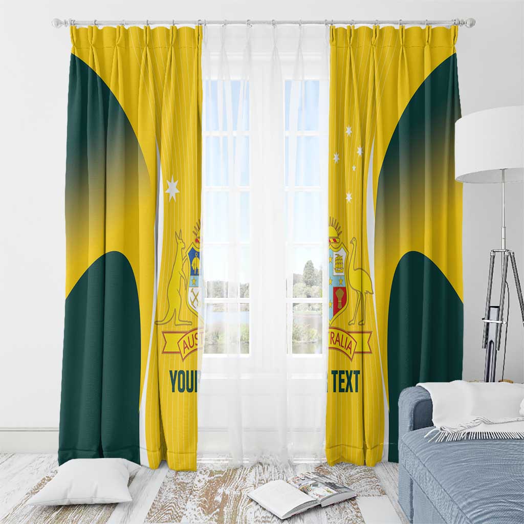 Custom Australia Cricket Window Curtain Go Champions Aussie