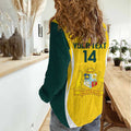 Custom Australia Cricket Women Casual Shirt Go Champions Aussie