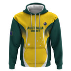 Custom Australia Cricket Zip Hoodie Go Champions Aussie