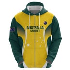 Custom Australia Cricket Zip Hoodie Go Champions Aussie