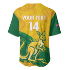 Custom Australia Soccer Baseball Jersey 2025 Go Matildas Marble Grunge Style