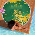 Australia Soccer Beach Blanket 2025 Go Matildas Marble Grunge Style