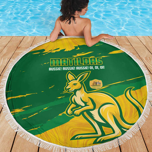 Australia Soccer Beach Blanket 2025 Go Matildas Marble Grunge Style