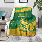 Australia Soccer Blanket 2025 Go Matildas Marble Grunge Style