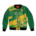 Custom Australia Soccer Bomber Jacket 2025 Go Matildas Marble Grunge Style