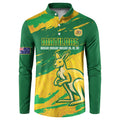 Custom Australia Soccer Button Sweatshirt 2025 Go Matildas Marble Grunge Style