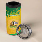 Custom Australia Soccer 4 in 1 Can Cooler Tumbler 2025 Go Matildas Marble Grunge Style