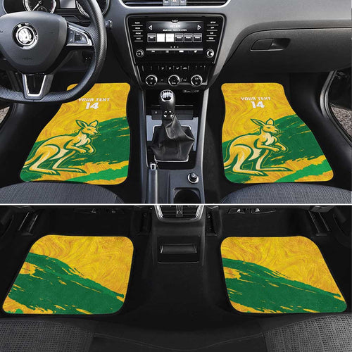 Australia Soccer Car Mats 2025 Go Matildas Marble Grunge Style