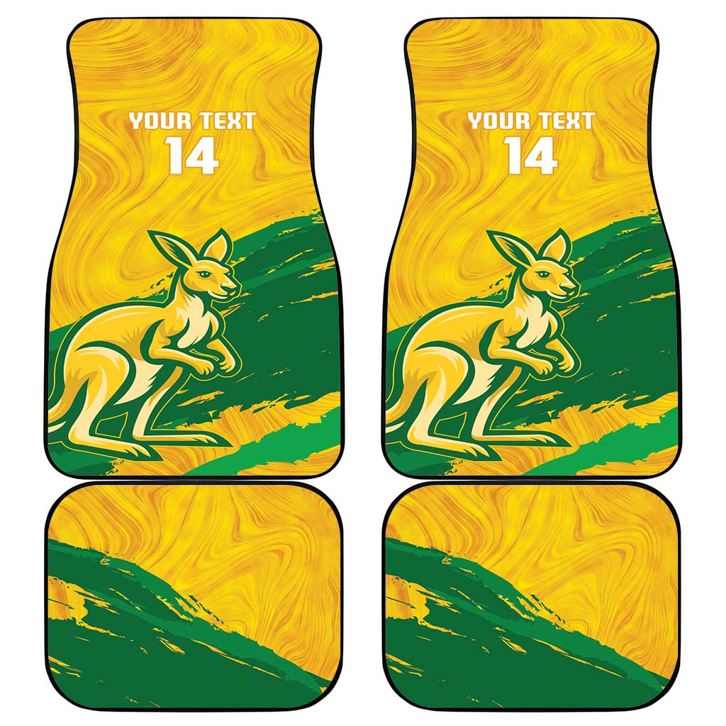 Australia Soccer Car Mats 2025 Go Matildas Marble Grunge Style