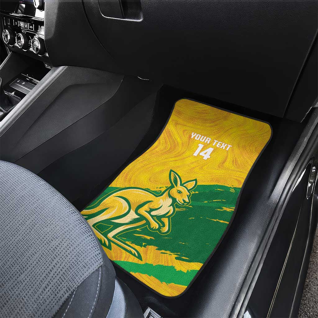 Australia Soccer Car Mats 2025 Go Matildas Marble Grunge Style