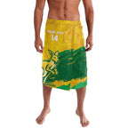 Custom Australia Soccer Lavalava 2025 Go Matildas Marble Grunge Style