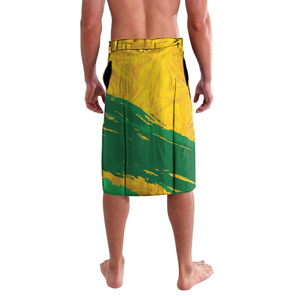 Custom Australia Soccer Lavalava 2025 Go Matildas Marble Grunge Style