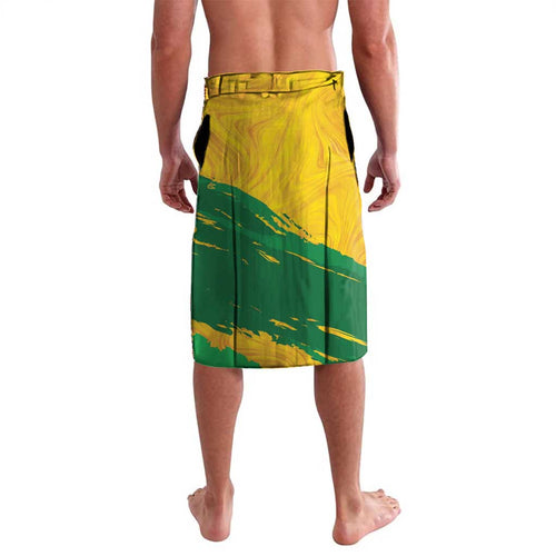 Custom Australia Soccer Lavalava 2025 Go Matildas Marble Grunge Style