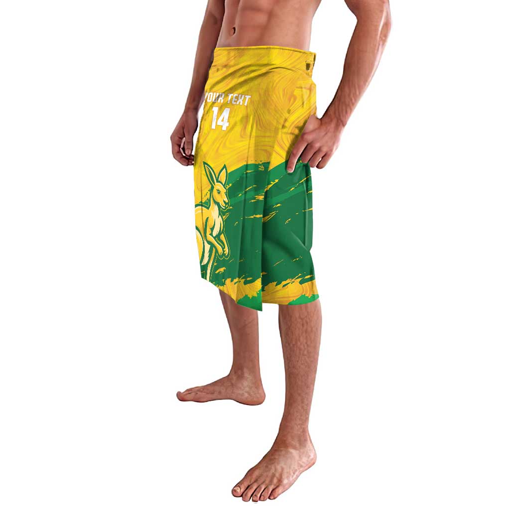 Custom Australia Soccer Lavalava 2025 Go Matildas Marble Grunge Style