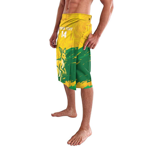 Custom Australia Soccer Lavalava 2025 Go Matildas Marble Grunge Style