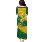 Custom Australia Soccer Puletasi 2025 Go Matildas Marble Grunge Style