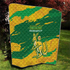 Australia Soccer Quilt 2025 Go Matildas Marble Grunge Style