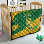 Australia Soccer Quilt 2025 Go Matildas Marble Grunge Style