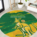 Australia Soccer Round Carpet 2025 Go Matildas Marble Grunge Style
