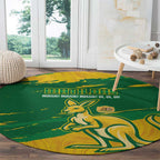 Australia Soccer Round Carpet 2025 Go Matildas Marble Grunge Style
