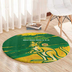 Australia Soccer Round Carpet 2025 Go Matildas Marble Grunge Style