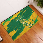Australia Soccer Rubber Doormat 2025 Go Matildas Marble Grunge Style