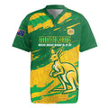 Custom Australia Soccer Rugby Jersey 2025 Go Matildas Marble Grunge Style