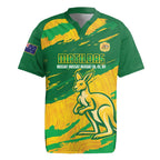 Custom Australia Soccer Rugby Jersey 2025 Go Matildas Marble Grunge Style