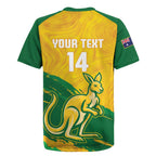 Custom Australia Soccer Rugby Jersey 2025 Go Matildas Marble Grunge Style