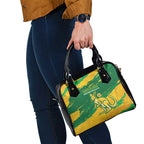 Australia Soccer Shoulder Handbag 2025 Go Matildas Marble Grunge Style