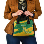 Australia Soccer Shoulder Handbag 2025 Go Matildas Marble Grunge Style