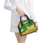 Australia Soccer Shoulder Handbag 2025 Go Matildas Marble Grunge Style