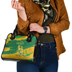 Australia Soccer Shoulder Handbag 2025 Go Matildas Marble Grunge Style