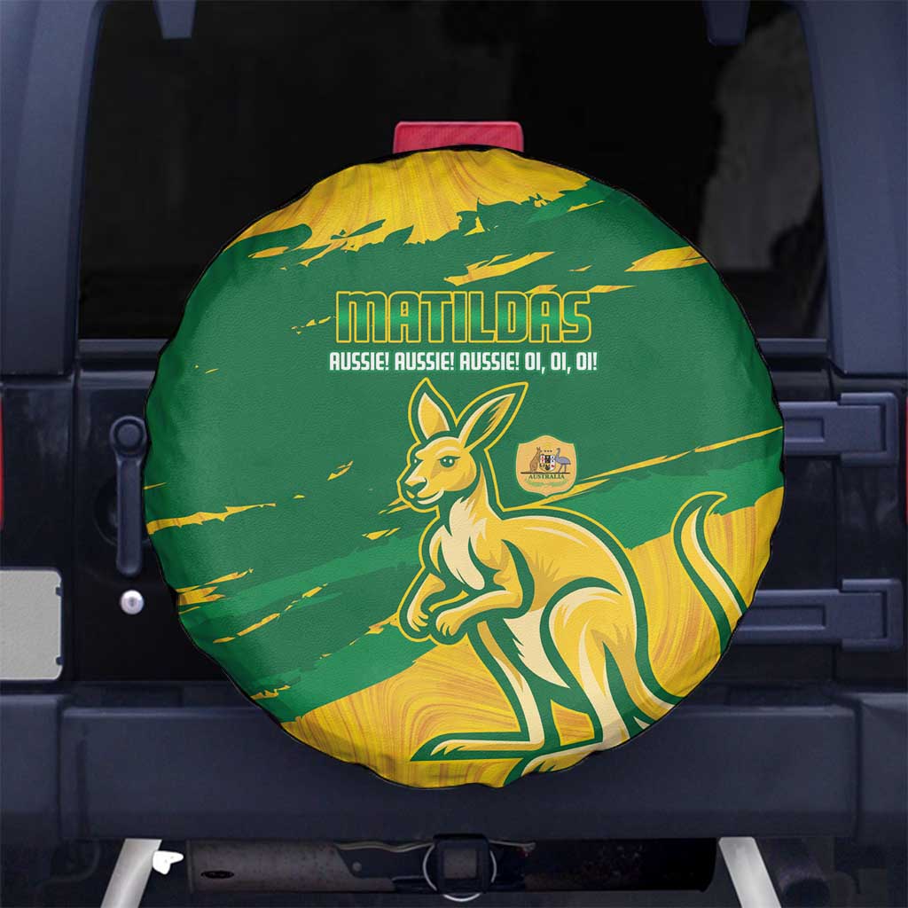 Australia Soccer Spare Tire Cover 2025 Go Matildas Marble Grunge Style