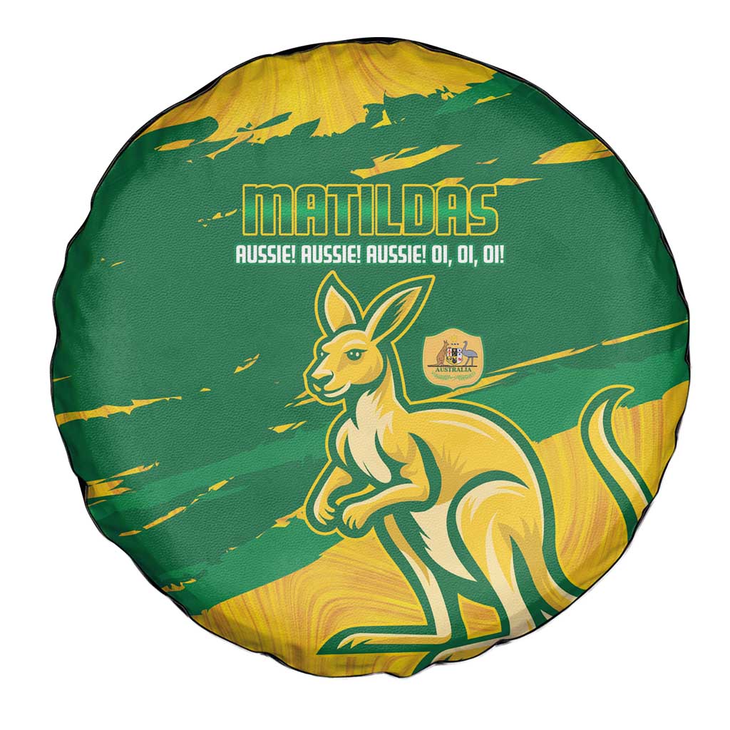 Australia Soccer Spare Tire Cover 2025 Go Matildas Marble Grunge Style