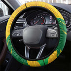 Australia Soccer Steering Wheel Cover 2025 Go Matildas Marble Grunge Style