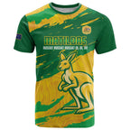 Custom Australia Soccer T Shirt 2025 Go Matildas Marble Grunge Style