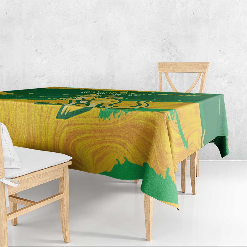 Australia Soccer Tablecloth 2025 Go Matildas Marble Grunge Style
