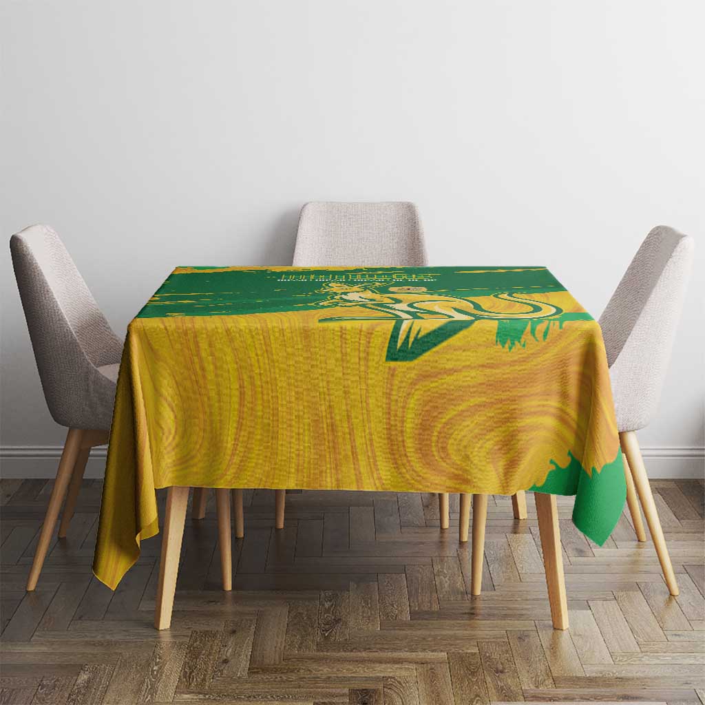 Australia Soccer Tablecloth 2025 Go Matildas Marble Grunge Style
